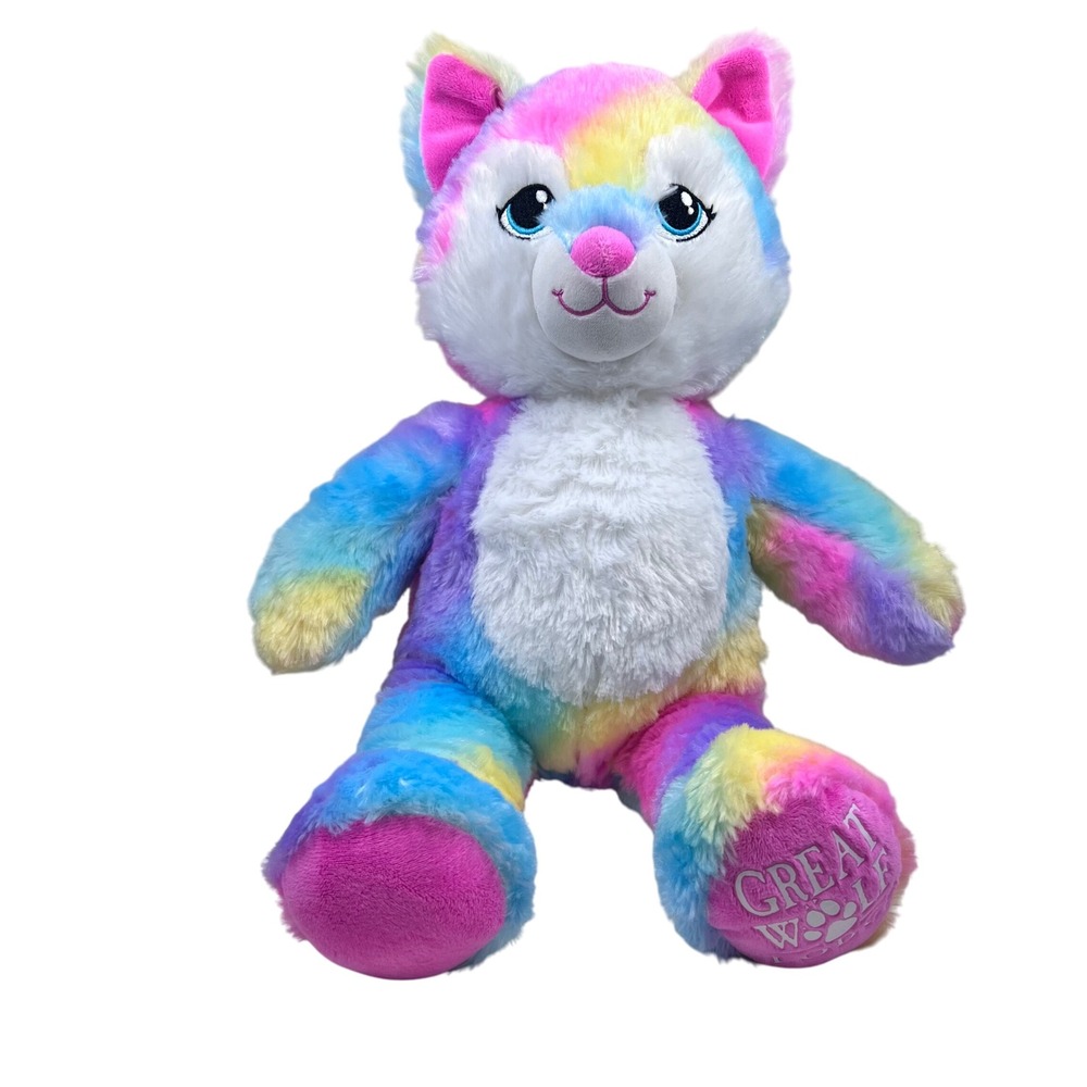 Build A Bear‎ Great Wolf Lodge Rainbow Plush Limited Edition Stuffed Animal 17"